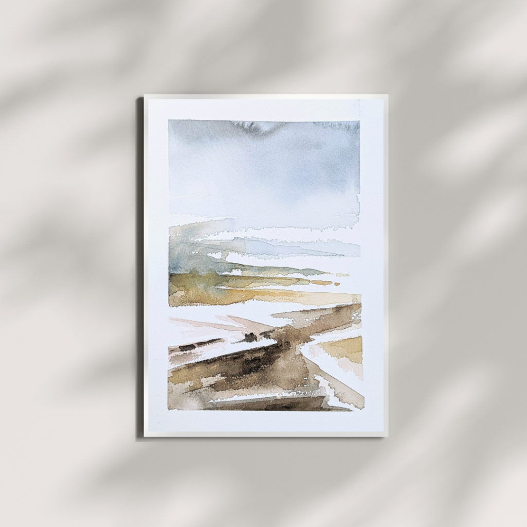 aquarel abstract landschap Texel collectie print breath