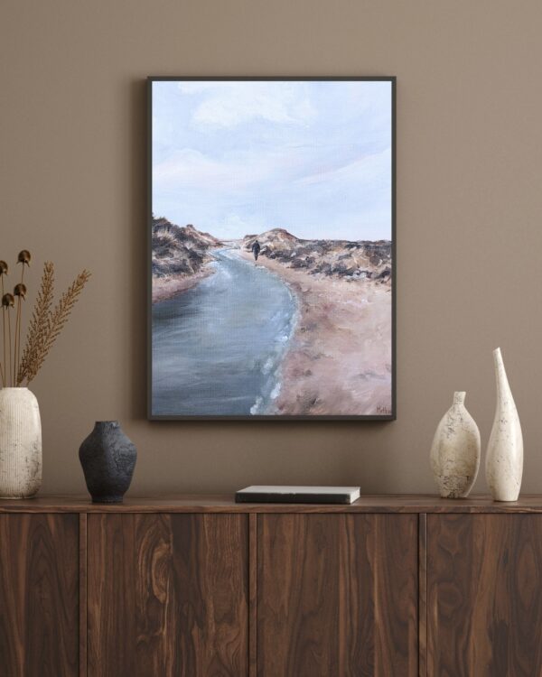 print poster A moment alone Abstract landschap Texel