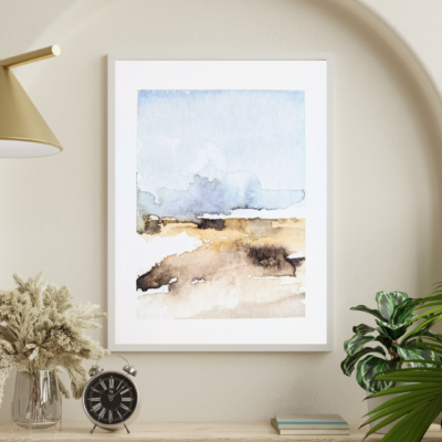 print poster abstract landschap schilderij Texel collectie