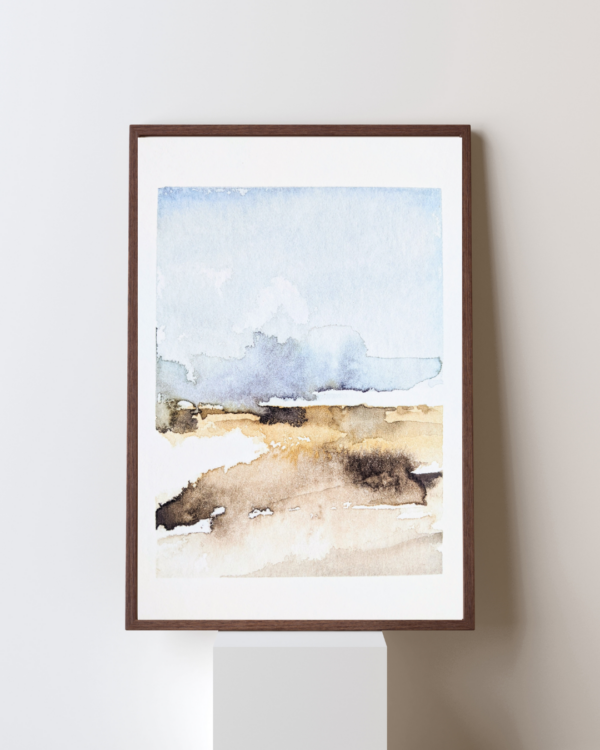 print poster All guiet memories texel landschap abstract