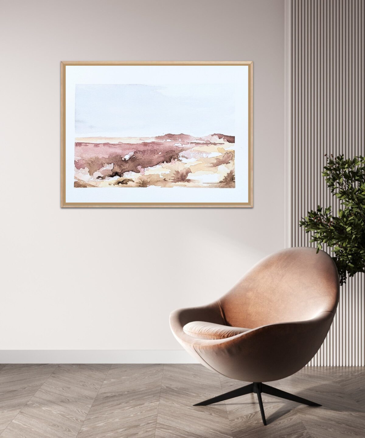 Print post whisper my name abstract Texel landschap aquarel