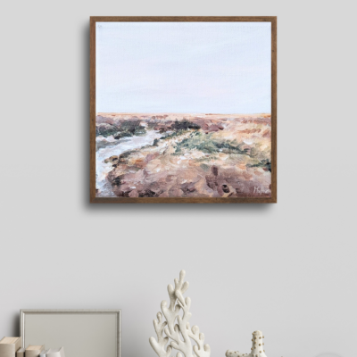 Print poster landschap Texel strand zee 'Oasis of piece'