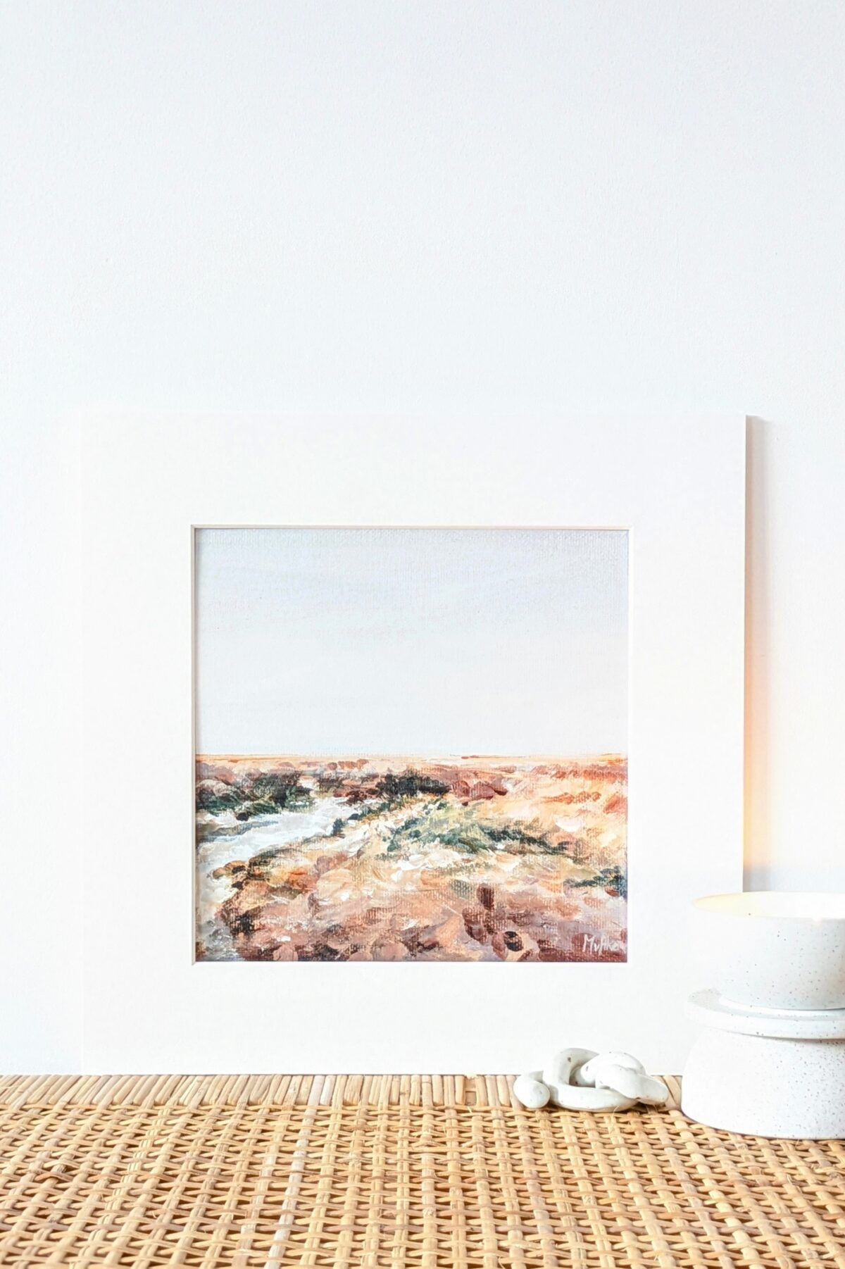 Print poster kunstafdruk van Oasis of piece passepartout