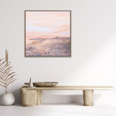 Print poster Soft stillness acryl op canvas Texel collectie schilderij