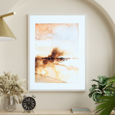 Print Poster van abstract landschap Texel collectie Light GLowing