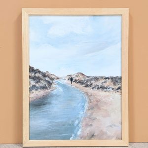 'A moment alone' kunstafdruk  30x40 cm / 1 stuk ingelijst