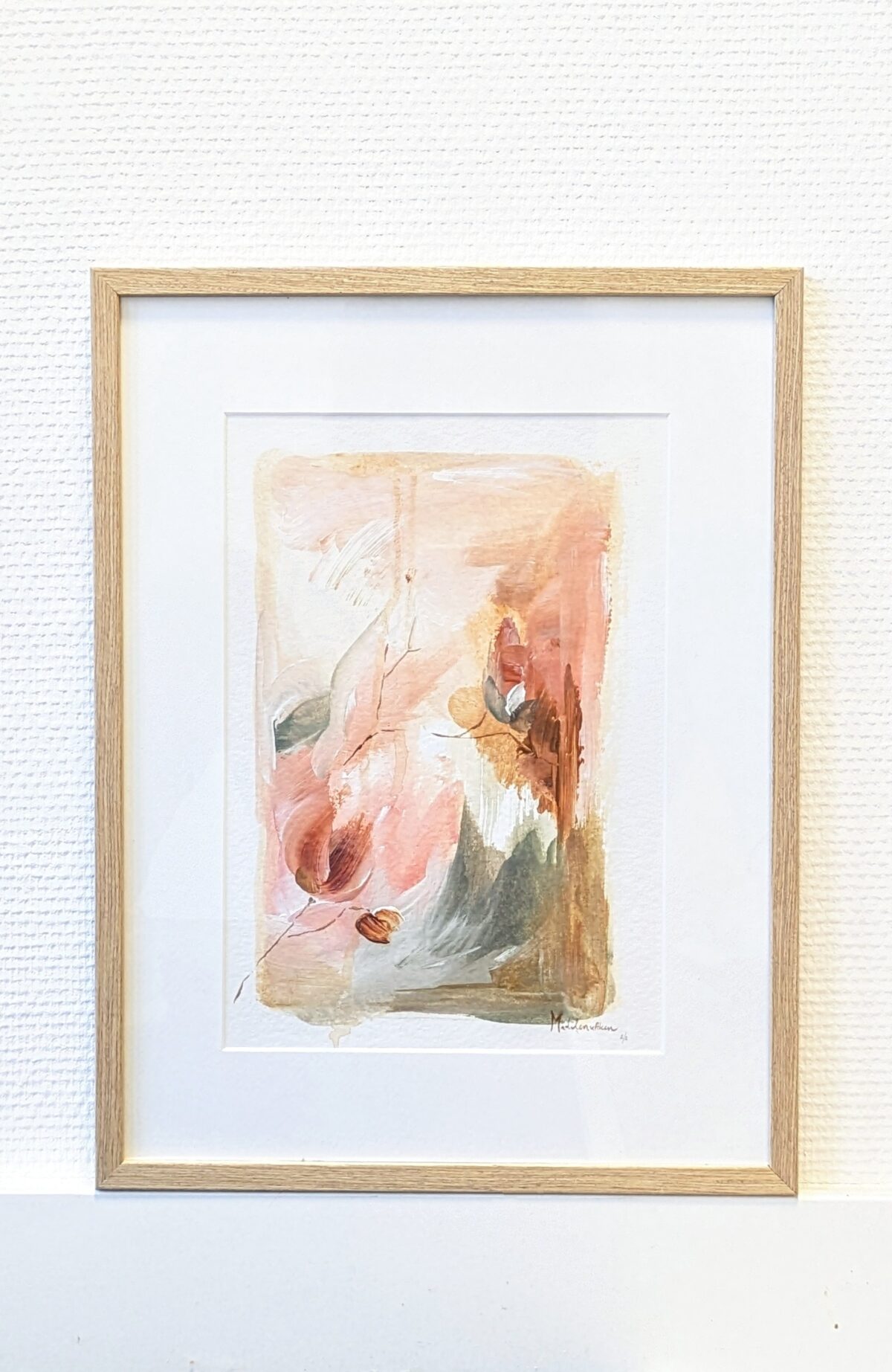 Open up your heart schilderij in houten lijst