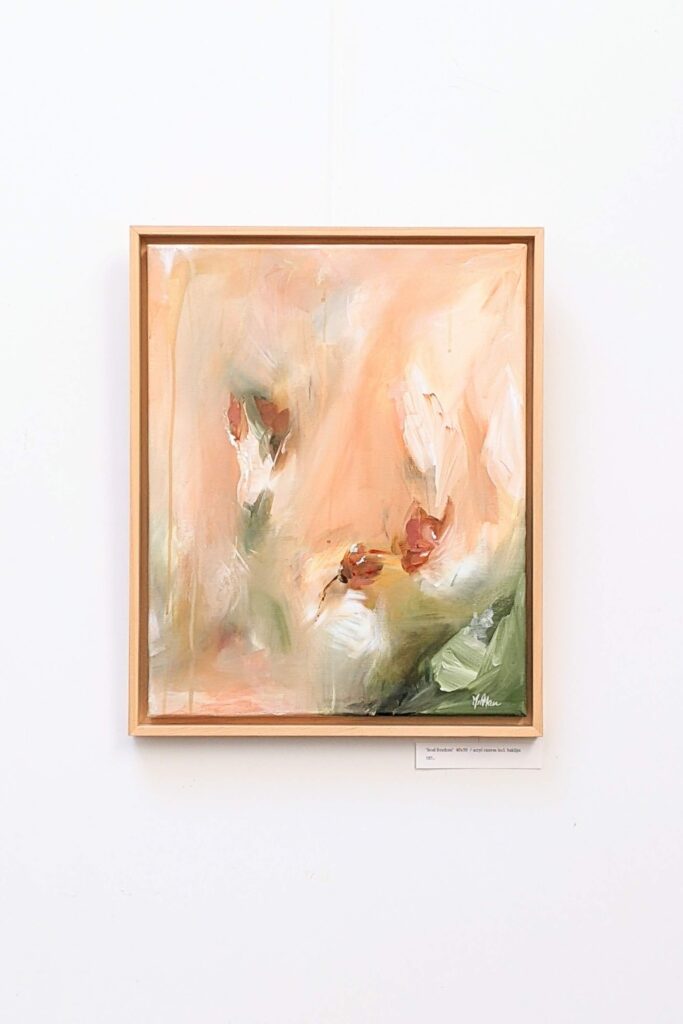 Abstract bloemen schilderij op canvas Soul freedom