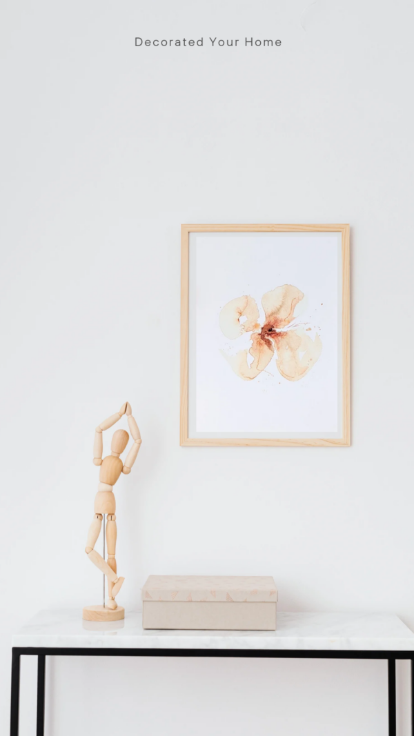 abstract bloemen print poster