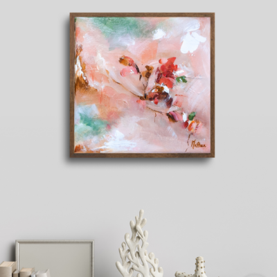 Light will be here' abstract bloemen schilderij print poster