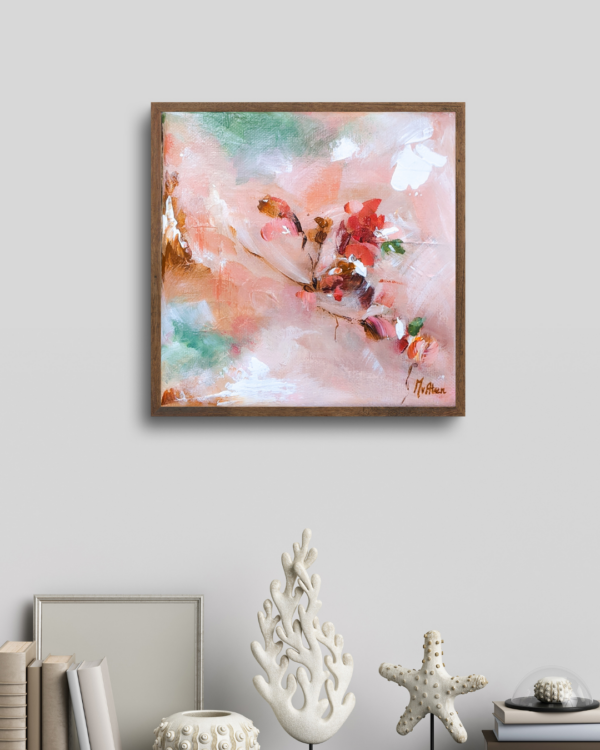 Light will be here' abstract bloemen schilderij print poster