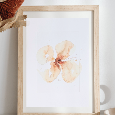 Print poster abstract bloem autumn leaf
