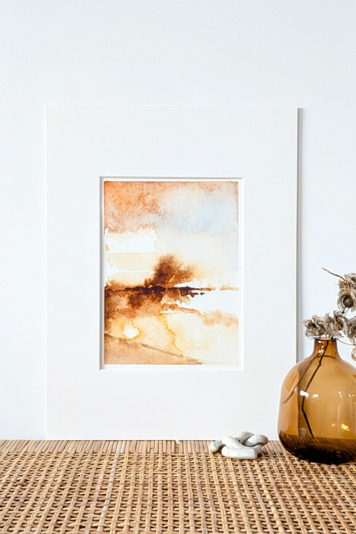kunst print Light Glowing met passe-partout