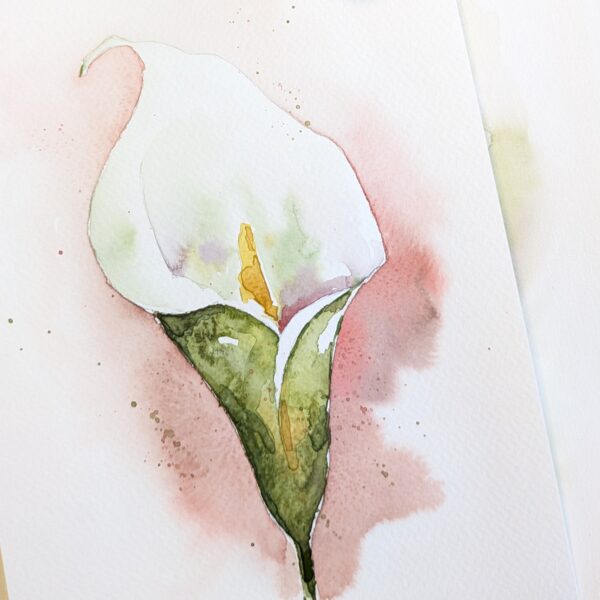 Dag workshop Aquarel Magie Calla bloem schilderen in Amersfoort