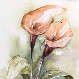 Dag workshop Aquarel Magie Calla schilderen in Amersfoort