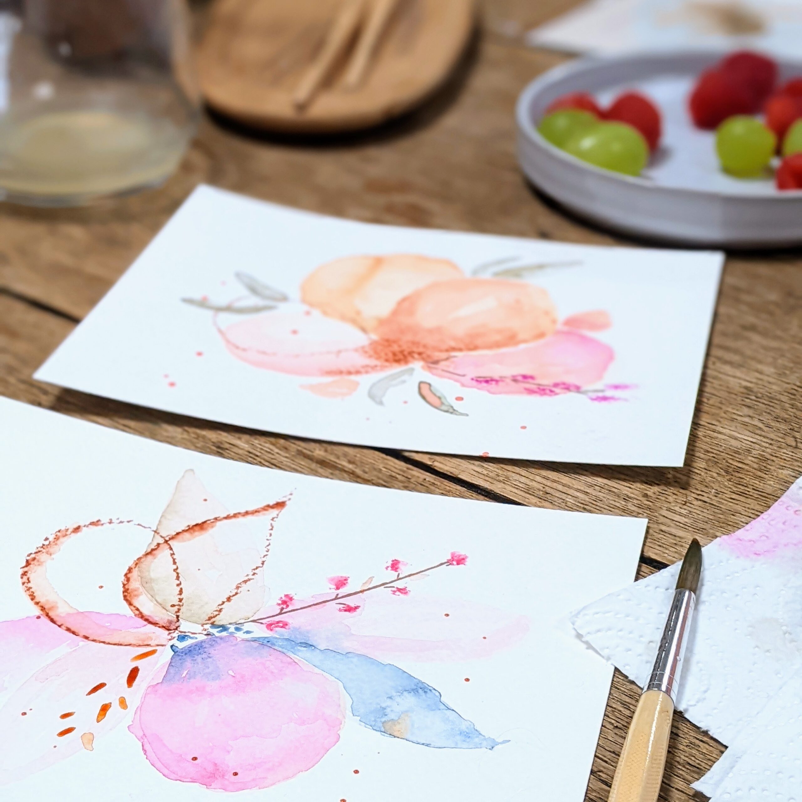 Aquarel workshop in Amersfoort Bloemen Open atelier