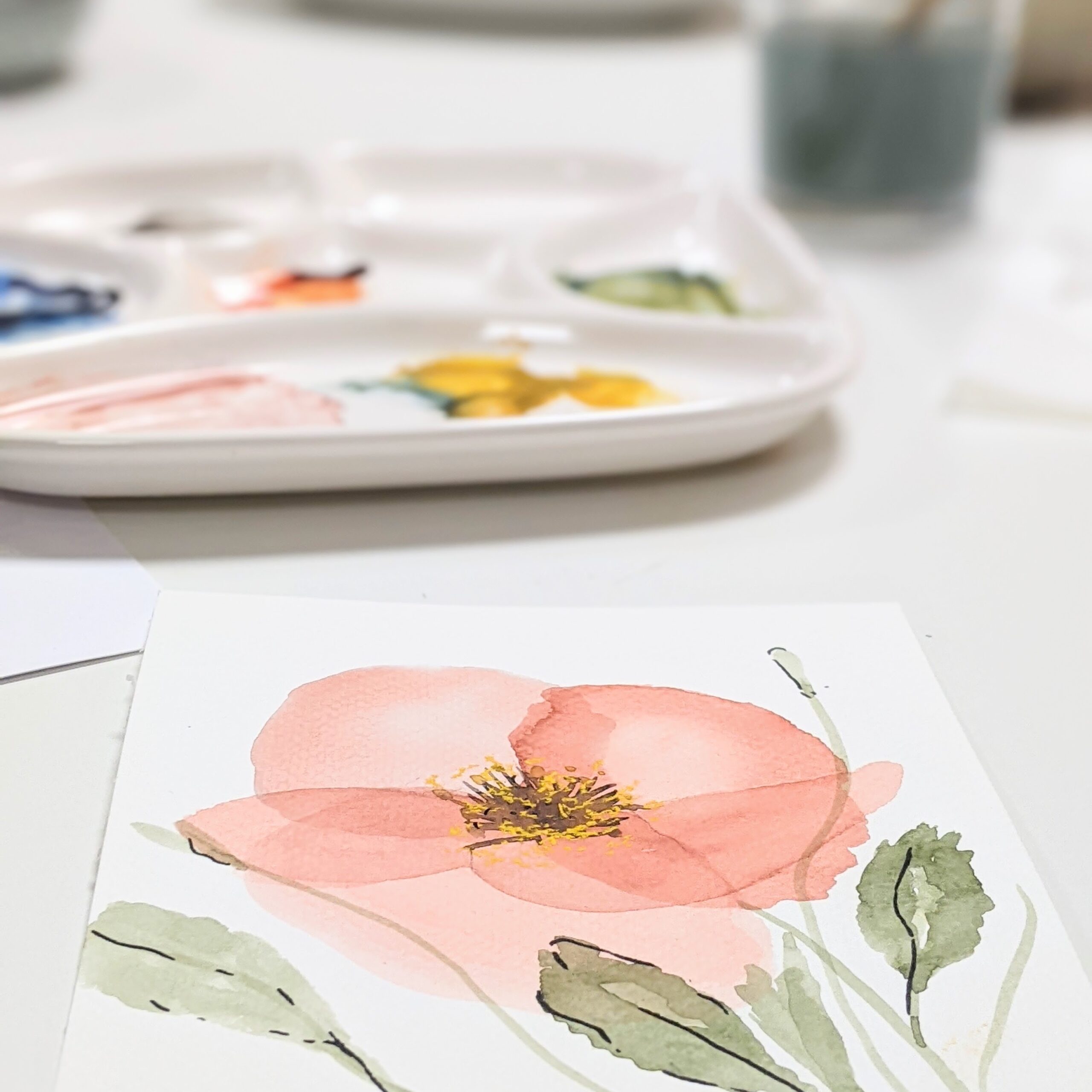 Workshop aquarel Amerfoort open atelier groepworkshop