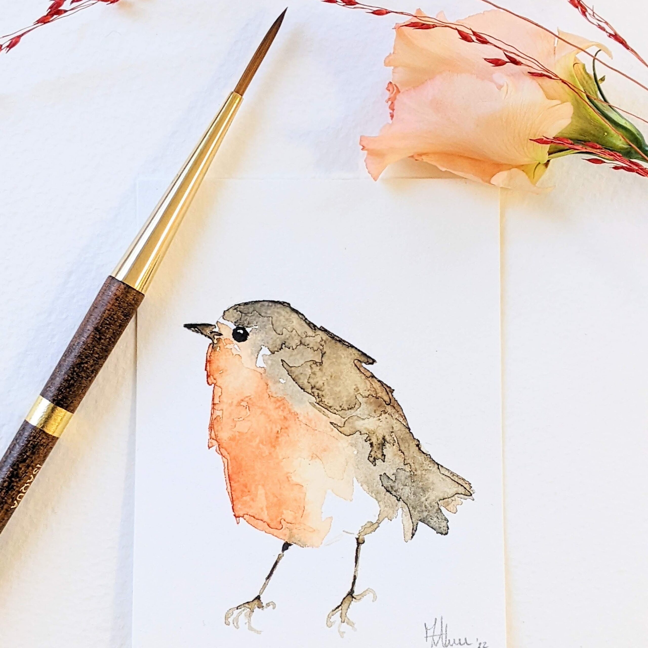 Workshop vrolijke vogels schilderen aquarel in Amersfoort