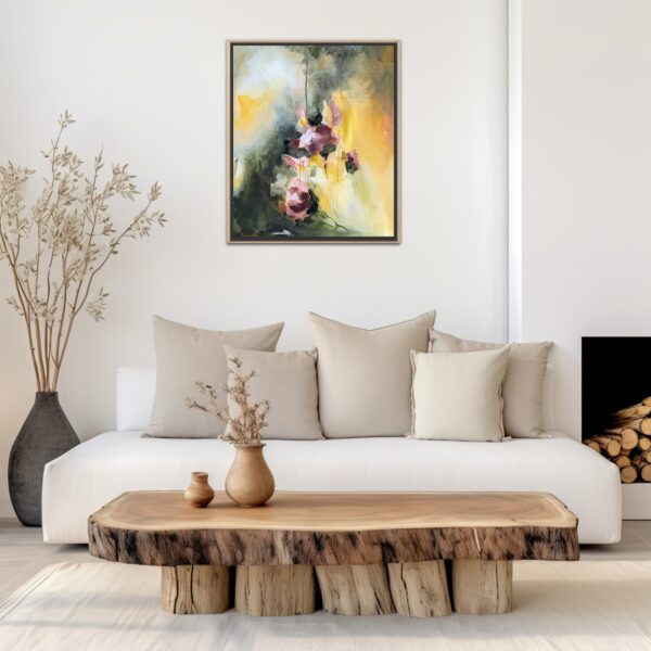 abstract bloem schilderij amersfoort kunst op maat Roses of light.