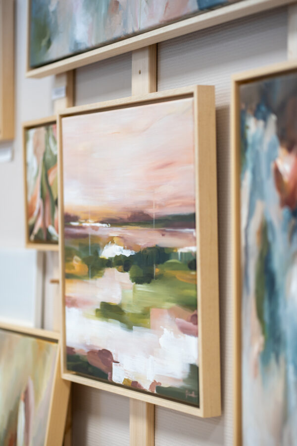 artworkbymadelon Radiant light abstract landschap schilderij