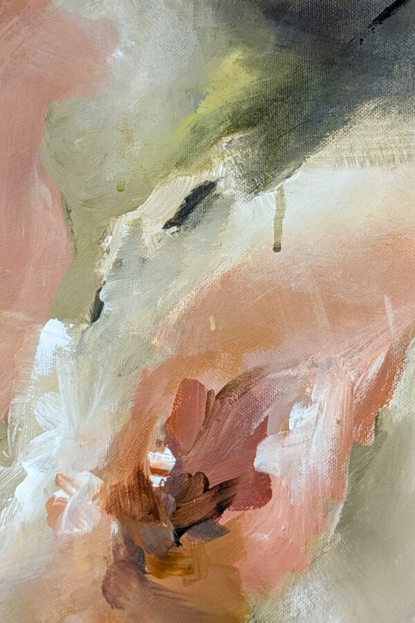 Abstract bloemen schilderij acryl Soft dawn