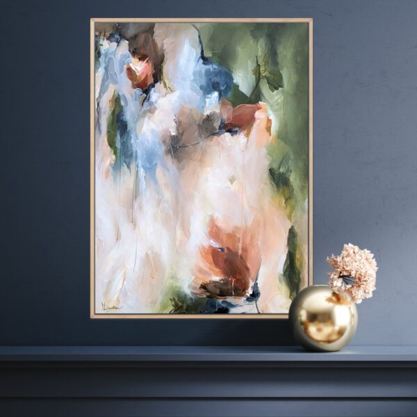 abstract schilderij 'Be bright with hope' bloem abstract