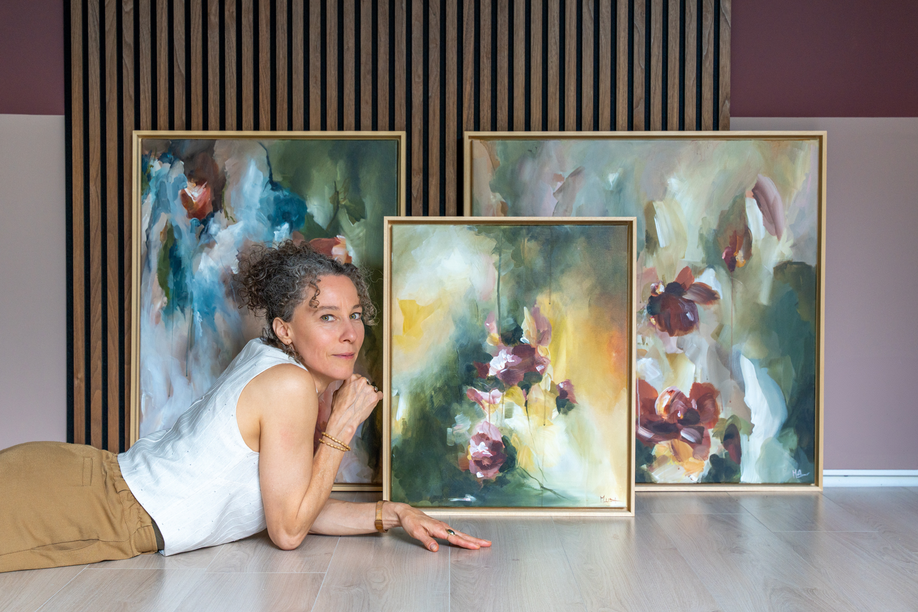 artworkbymadelon abstracte schilderijen bloemen en landschappen collectie flourish bright