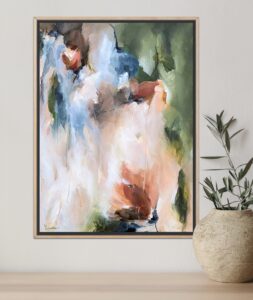 Be brigth with hope abstract schilderij uit de collectie Flourish bright