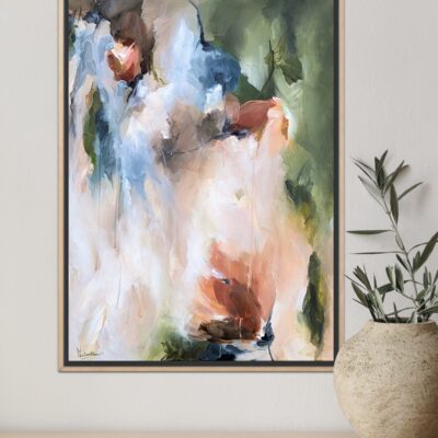 Be brigth with hope abstract schilderij uit de collectie Flourish bright
