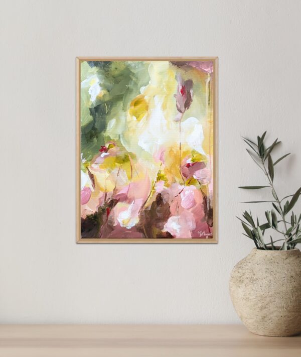 schilderij abstracte bloemen abundant life