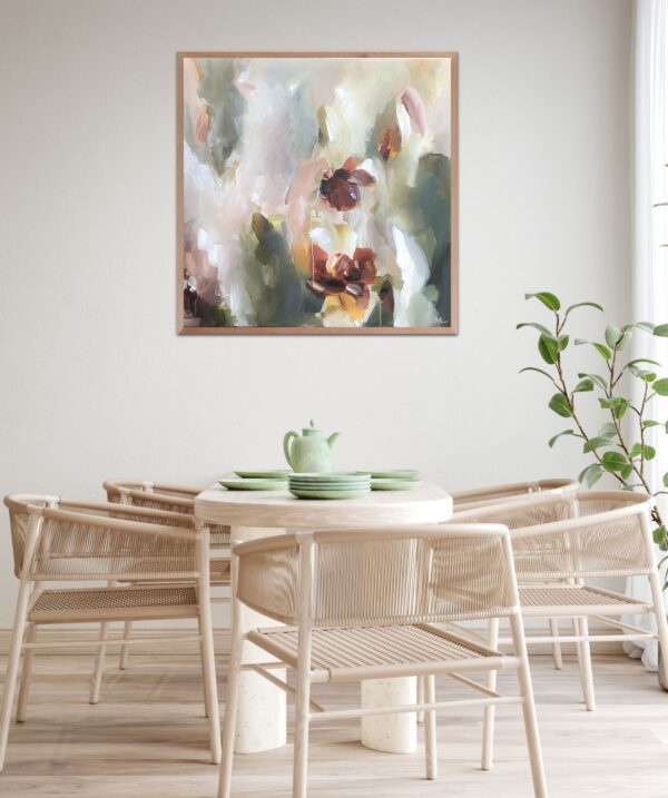 abstract bloem schilderij op canvas forth beauty