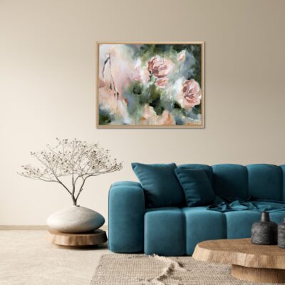 abstract bloemen schilderij Flourish bright