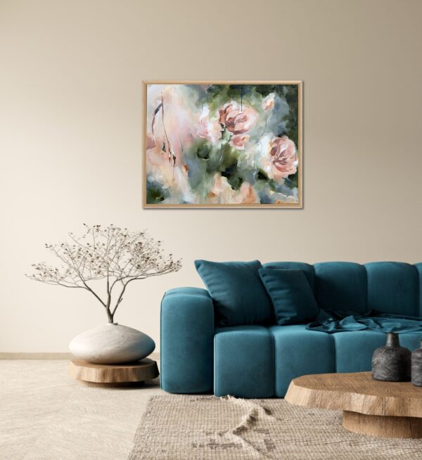 abstract bloemen schilderij Flourish bright
