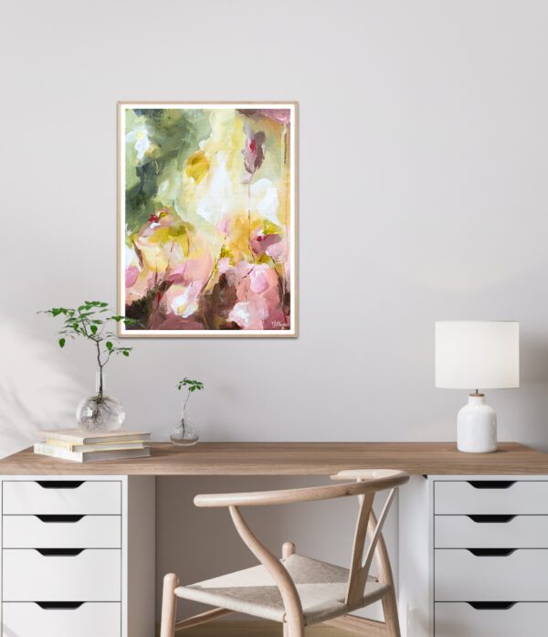 abundant life abstract bloemen schilderij kunst op maat