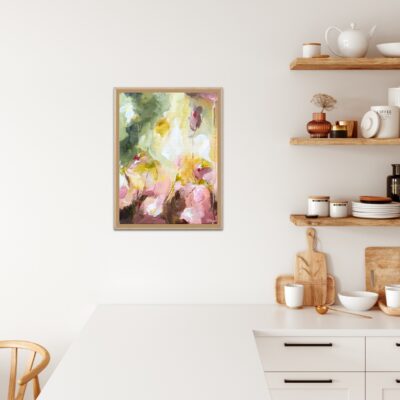 abstract bloemen schilderij Abundant life