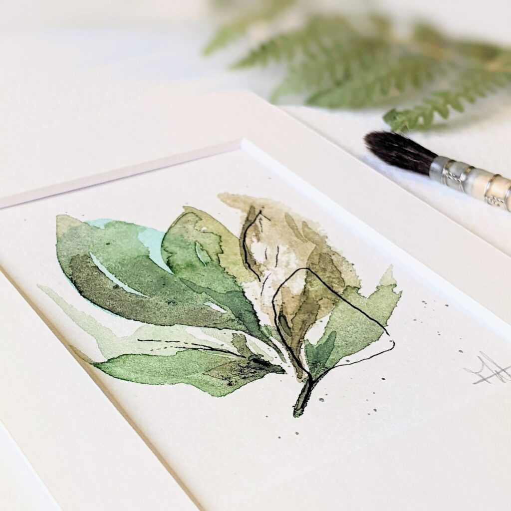 Workshop abstract bloem geluk Bloom aquarel