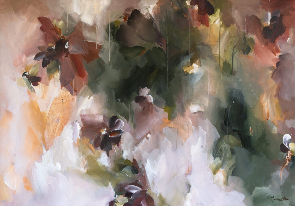 artworkbymadelon abstract schilderij In the garden of light