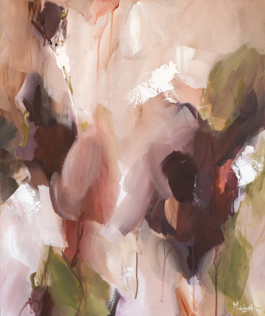 abstract bloem schilderij collectie where light begins. Dag workshop express yourself acryl schilderen