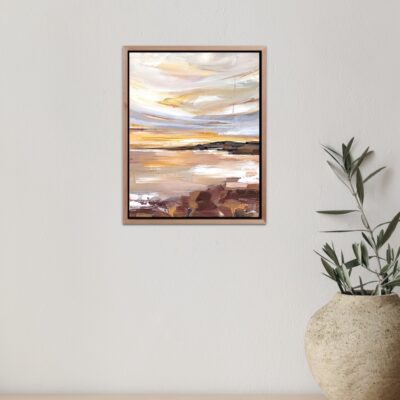 where the light rests abstract landschap schilderij