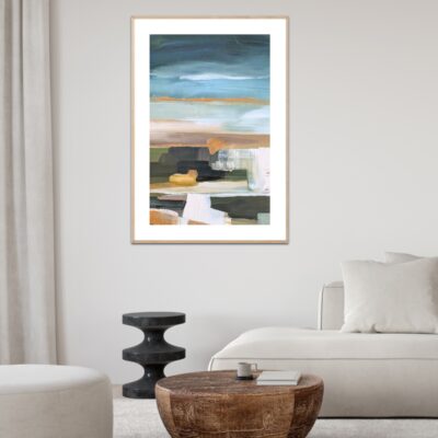 Kunst print met passepartout a new light appeared