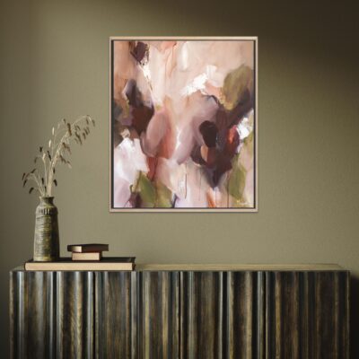 schilderij abstract bloem whispering light