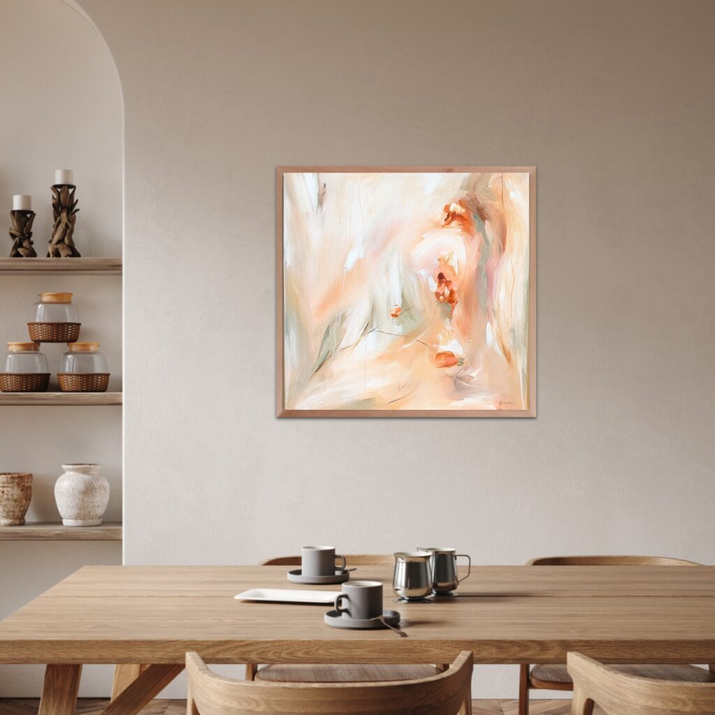 abstract acryl bloem schilderij flower dream collectie light and love flows