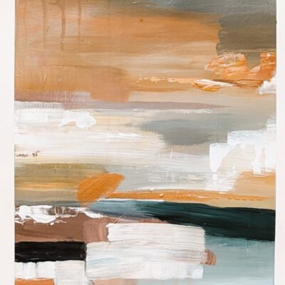 abstract print poster schilderij van landschap a new light appeared