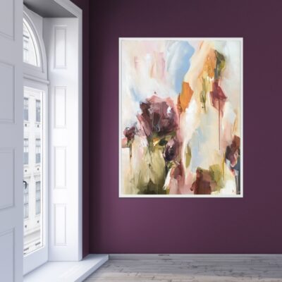 abstract bloemen schilderij light it up
