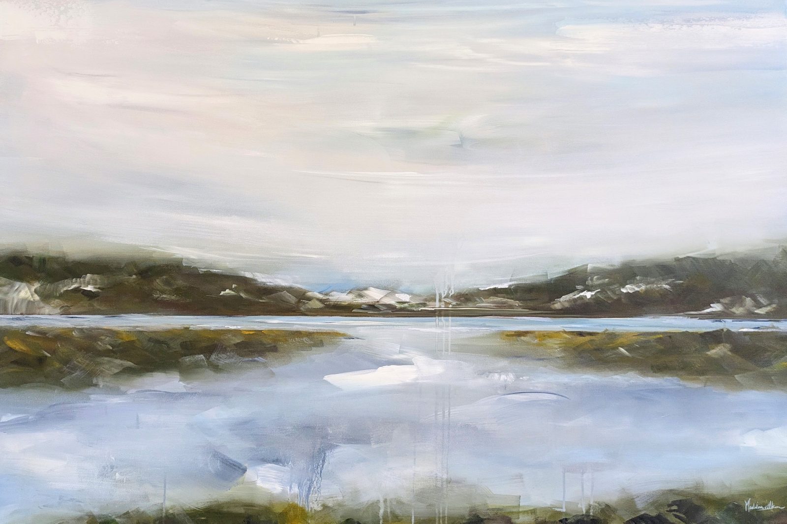 Schilderij landschap Noorwegen 120x80 cm  